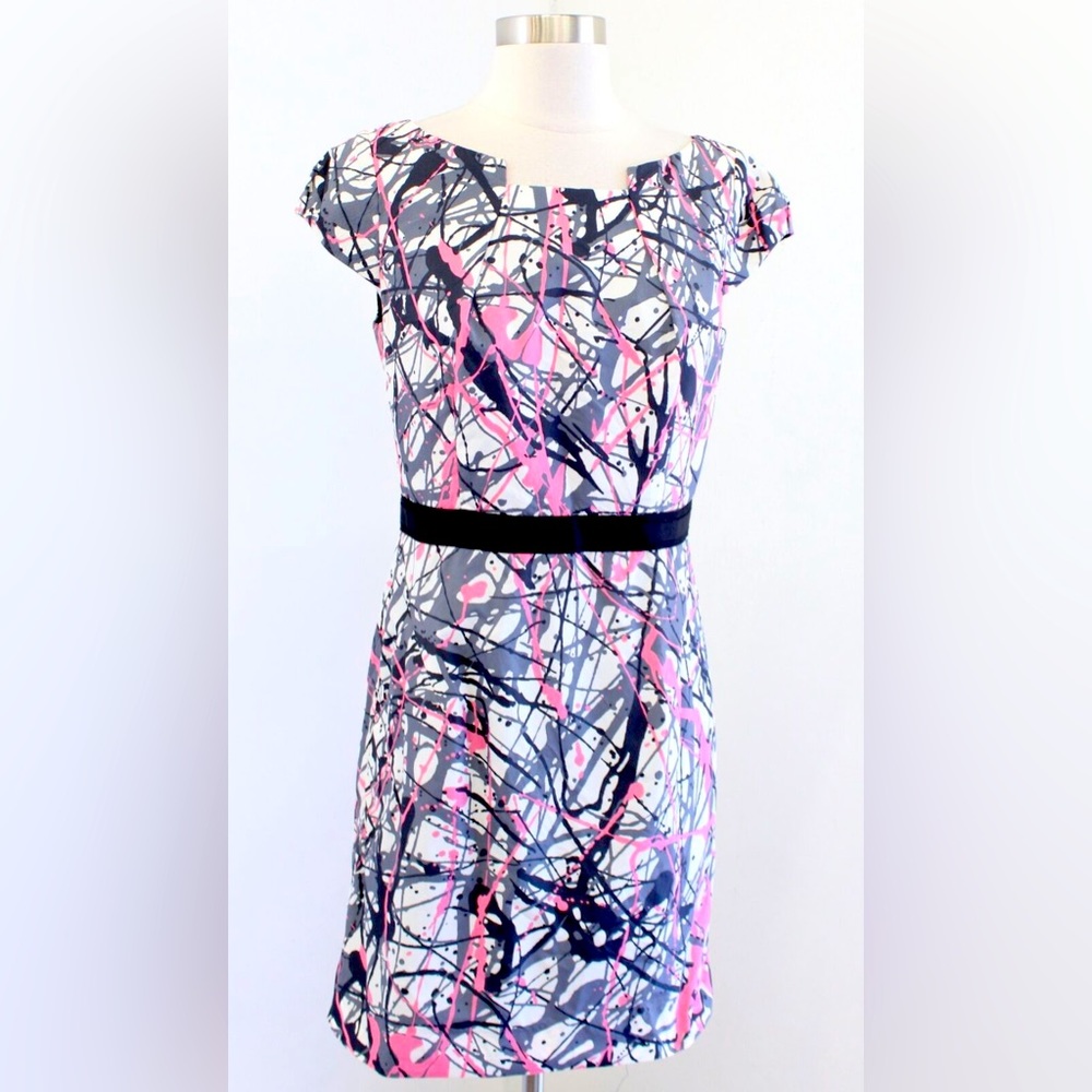 Milly Paint Splatter Sheath Dress